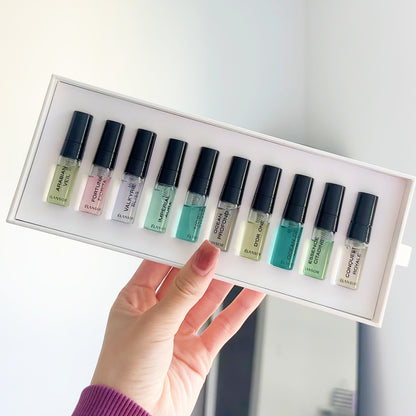 Élansor Discovery Kit | Luxury Perfume & Cologne Sampler Set (10x3ml) — Fragrance Sampler Set