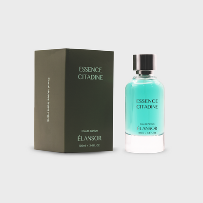 Essence Citadine by Élansor – Urban Ginger & Woody Fragrance for Men - Inspired by Valentino Uomo Born in Roma - 100ml perfume bottle