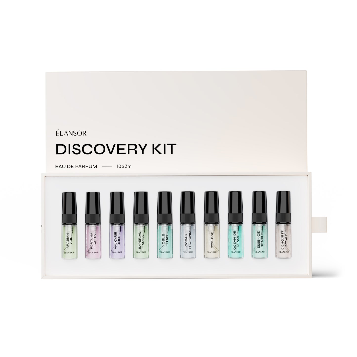Élansor Discovery Kit | Luxury Perfume & Cologne Sampler Set (10x3ml) — Fragrance Sampler Set 